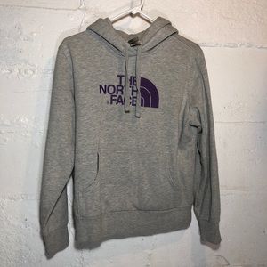 The North Face Gray & Purple Hoodie Sz Medium